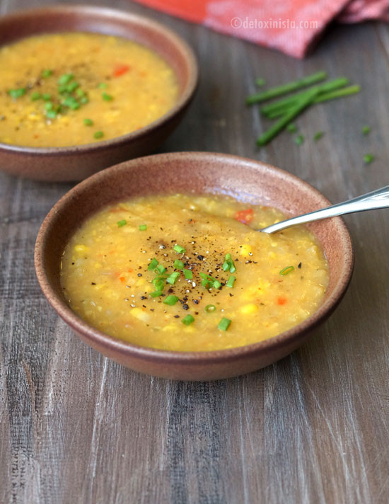 Dairy Free Chowder
 Dairy free Corn Chowder