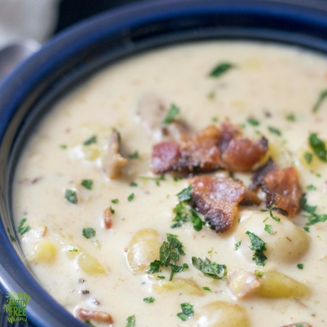 Dairy Free Clam Chowder
 Gluten Free Clam Chowder with Bacon