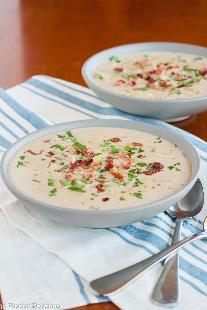 Dairy Free Clam Chowder
 Gluten Free Clam Chowder