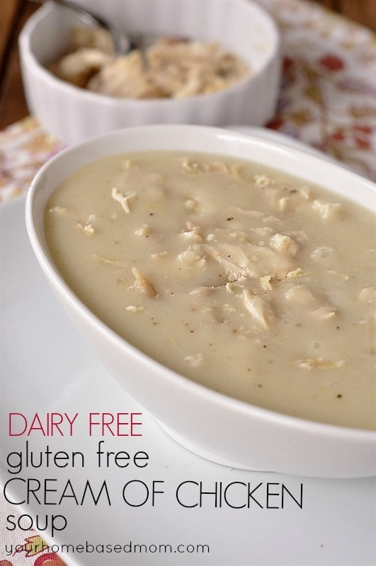 Dairy Free Cream Of Chicken Soup
 Dairy Free and Gluten Free Cream of Chicken Soup your