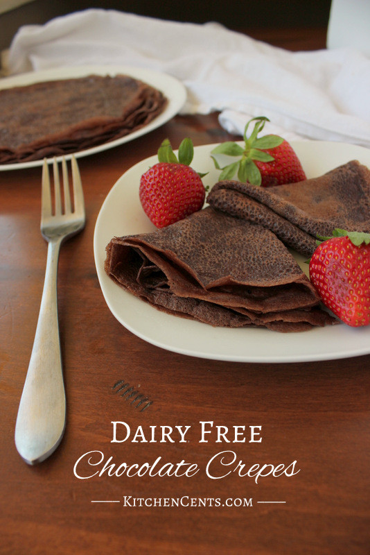 Dairy Free Crepes
 Dairy Free Chocolate Crepes