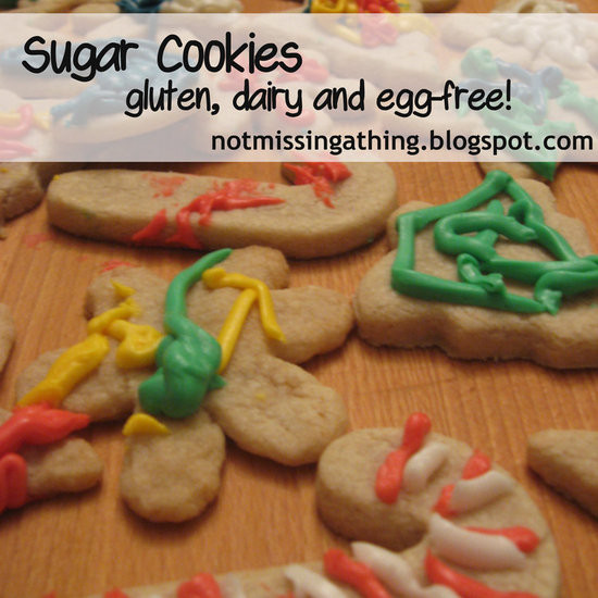 Dairy Free Cut Out Cookies
 Cut Out Sugar Cookies gluten dairy and egg free Recipe