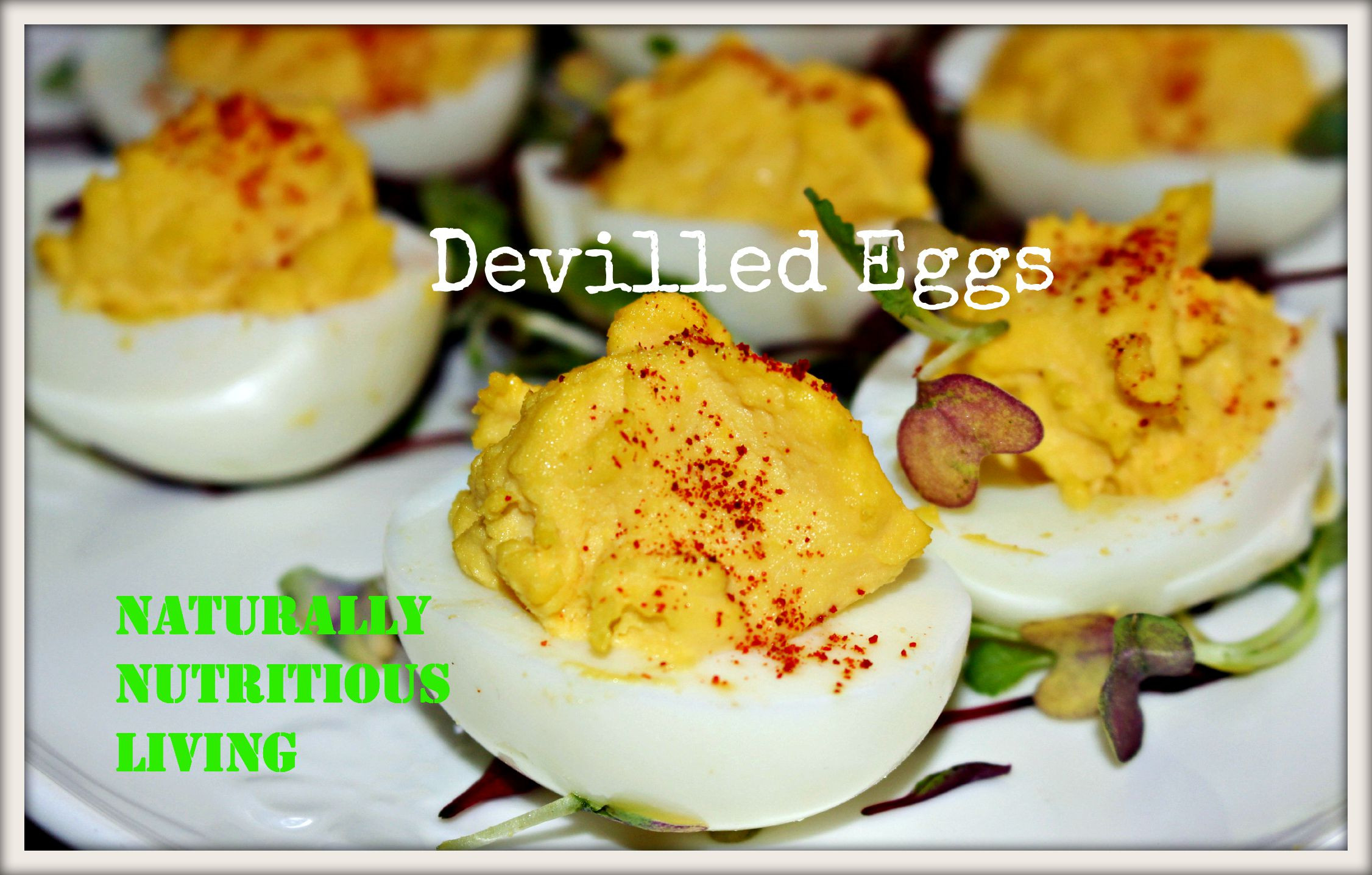 Dairy Free Deviled Eggs
 Devilled Eggs [Dairy free Gluten free Sugar free Paleo