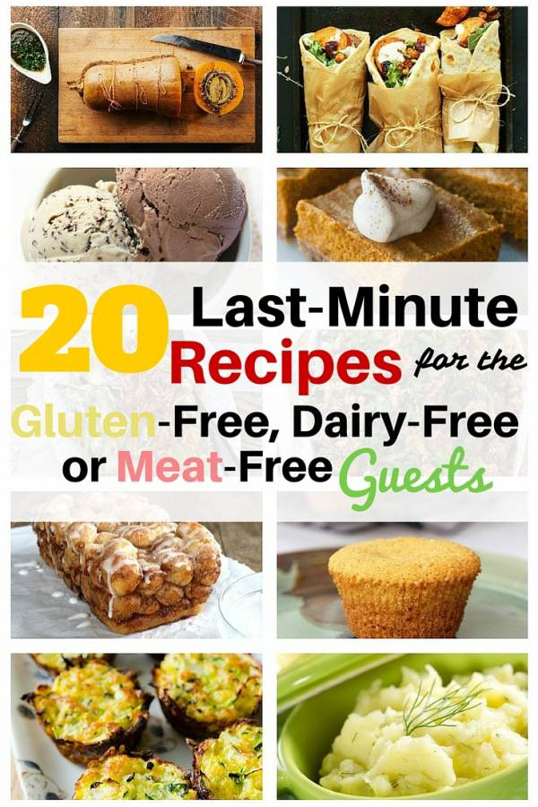 Dairy Free Diet Recipes
 20 Last Minute Recipes for the Gluten Free Dairy Free or