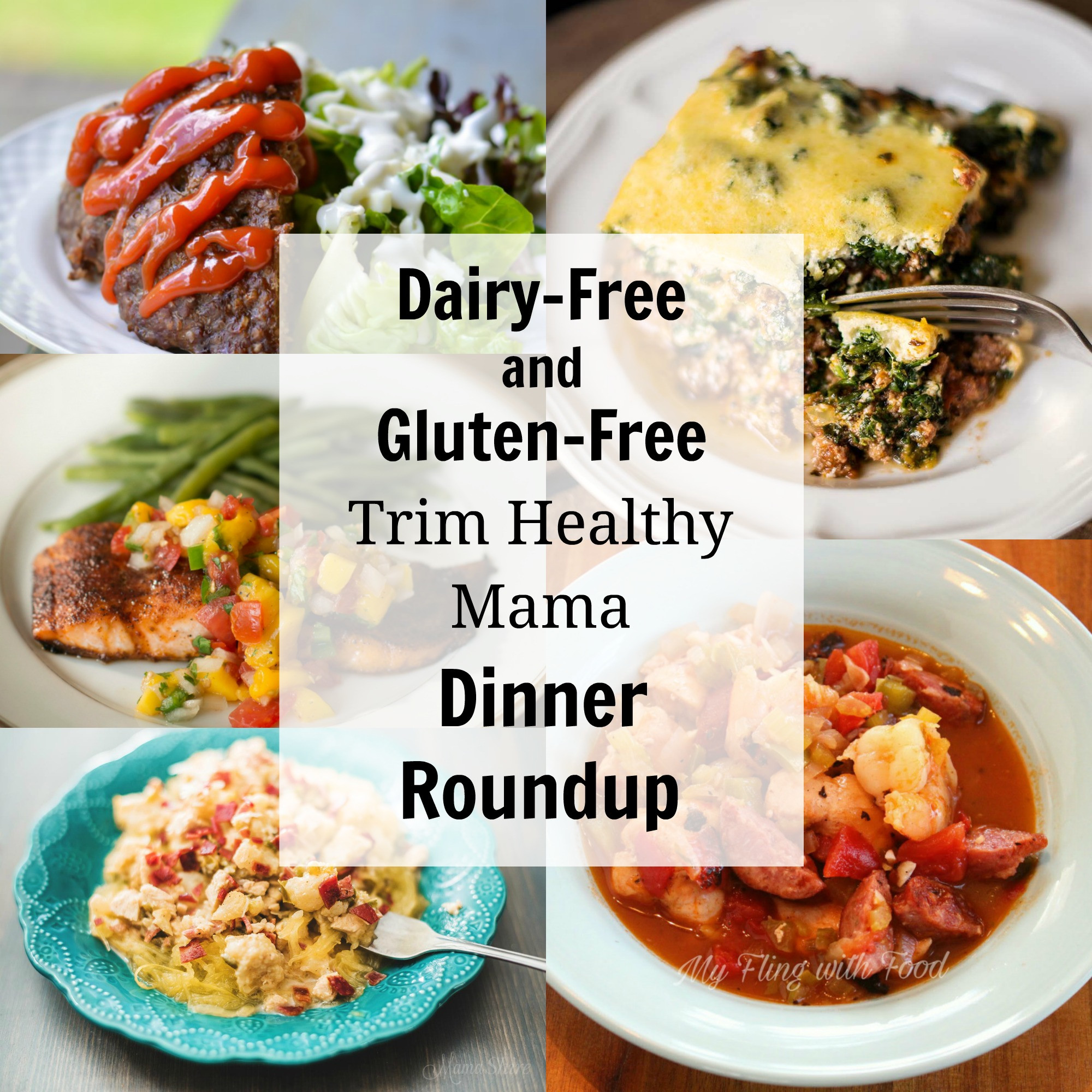 Dairy Free Dinner Recipes
 Dairy Free and Gluten Free Trim Healthy Mama Dinners
