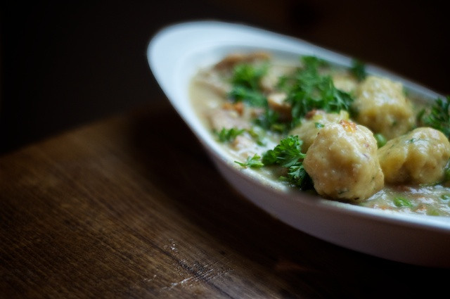 Dairy Free Dumplings chicken and gluten free dumplings with fresh herbs