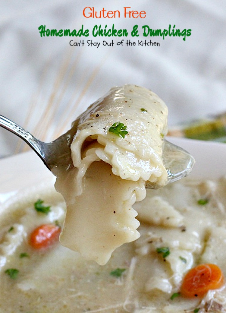 Dairy Free Dumplings Gluten Free Homemade Chicken and Dumplings Can t Stay