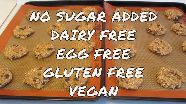 Dairy Free Egg Free Sugar Cookies
 Oatmeal Banana Cookies No added Sugar Dairy Free Egg