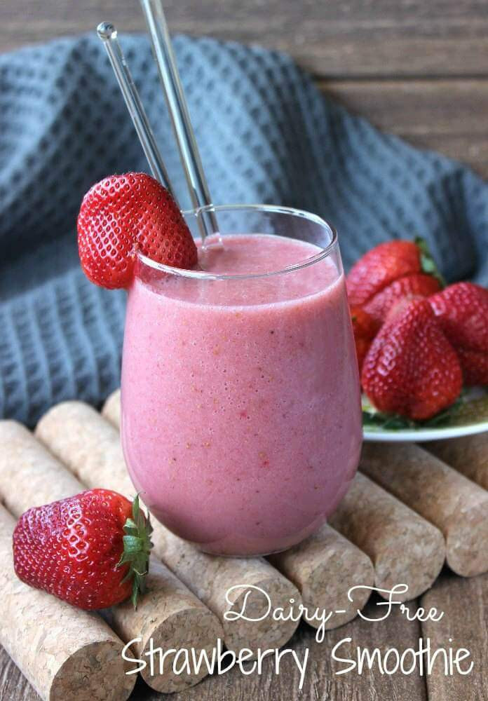 Dairy Free Fruit Smoothies
 Dairy Free Strawberry Smoothie