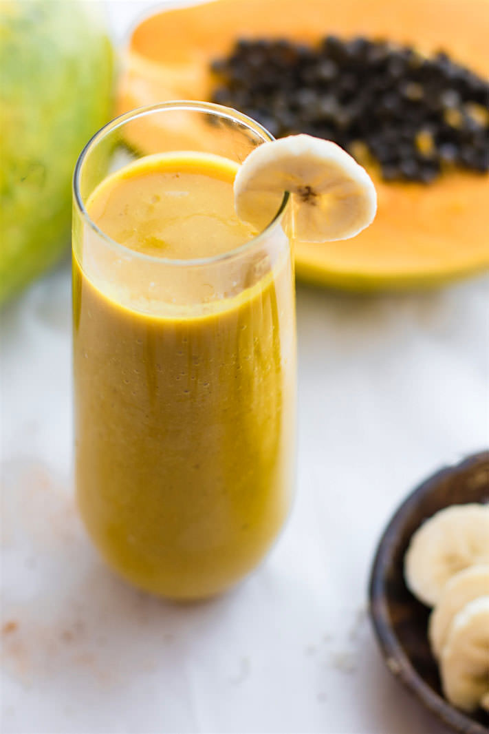 Dairy Free Fruit Smoothies
 Healthy Turmeric Golden Milk Vegan Tropical Smoothie