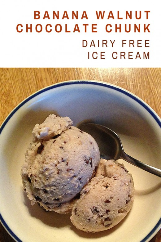 Dairy Free Ice Cream Maker Recipes
 Vegan Banana Walnut Chocolate Chunk Ice Cream With Coconut