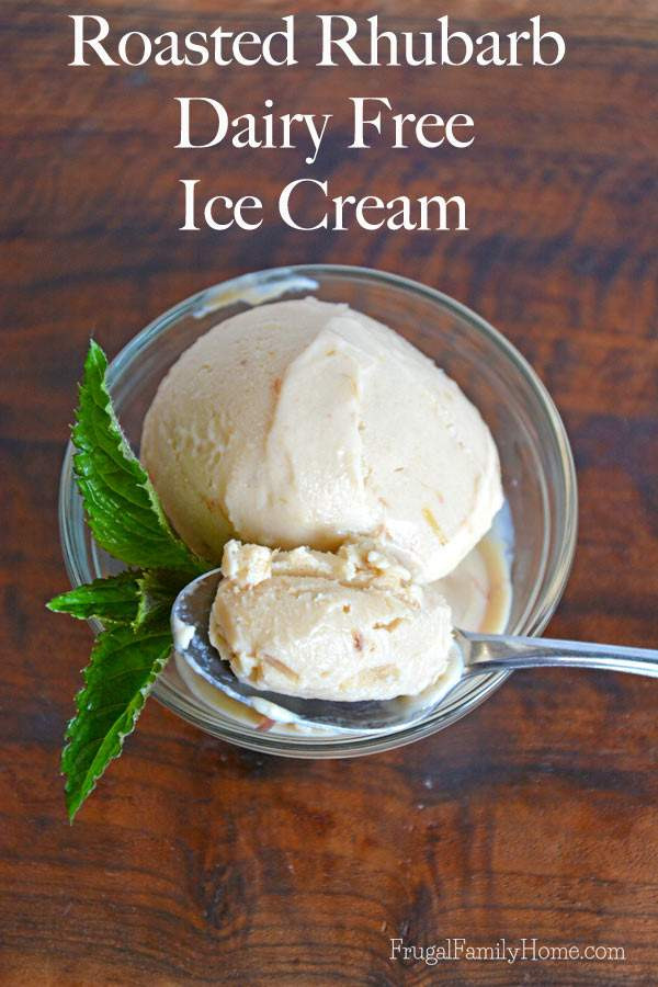 Dairy Free Ice Cream Recipes
 Roasted Rhubarb Dairy Free Ice Cream