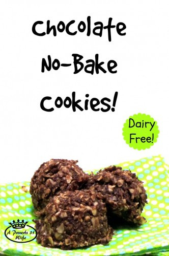 Dairy Free No Bake Cookies
 Dairy Free No bake Chocolate Cookie Recipe