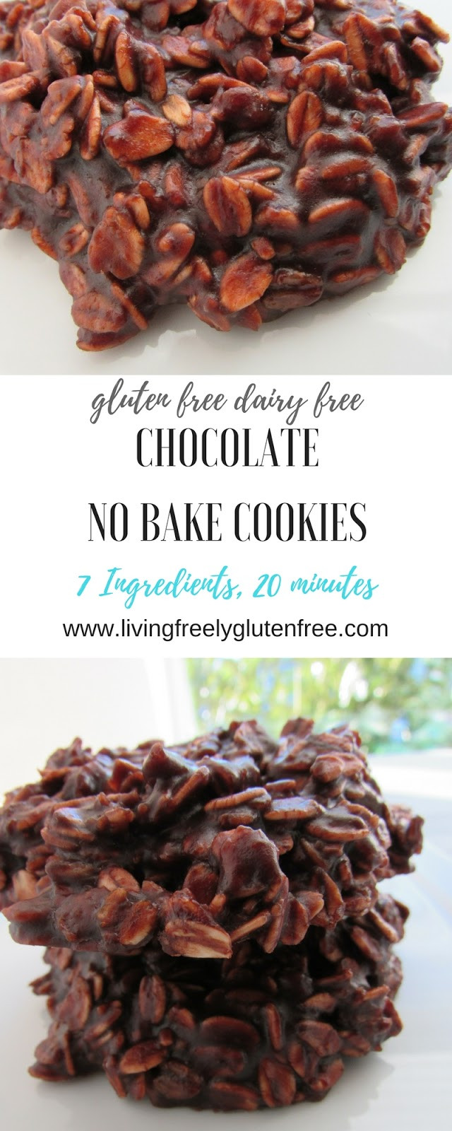 Dairy Free No Bake Cookies
 No Bake Cookies Gluten free and dairy free chocolate no