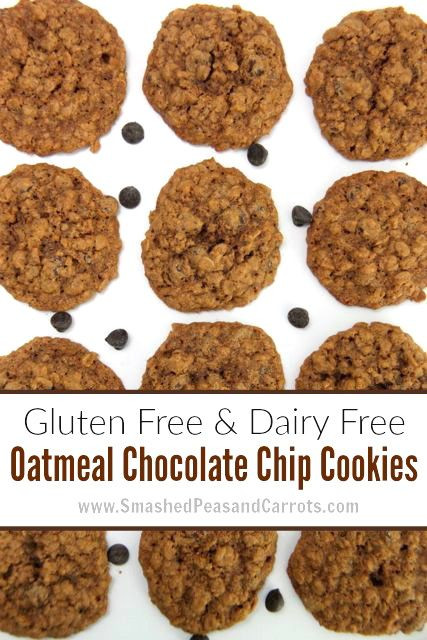 Dairy Free Oatmeal Chocolate Chip Cookies
 Gluten Free and Dairy Free Oatmeal Chocolate Chip Cookie