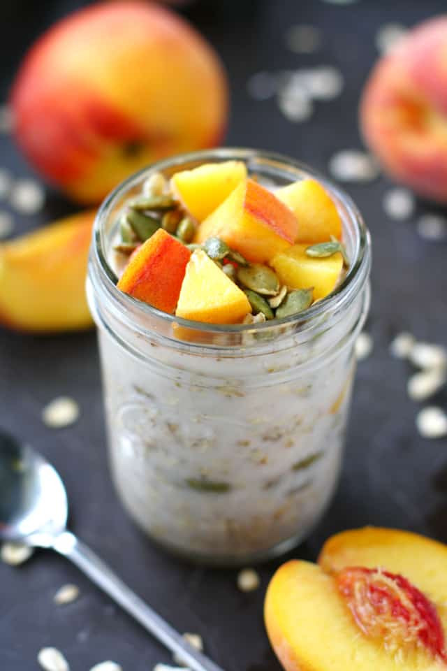 Dairy Free Overnight Oats
 Dairy Free Overnight Oats with Peaches The Pretty Bee