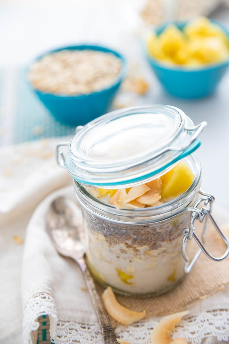 Dairy Free Overnight Oats
 Dairy Free Pina Colada Overnight Oats Happy Food