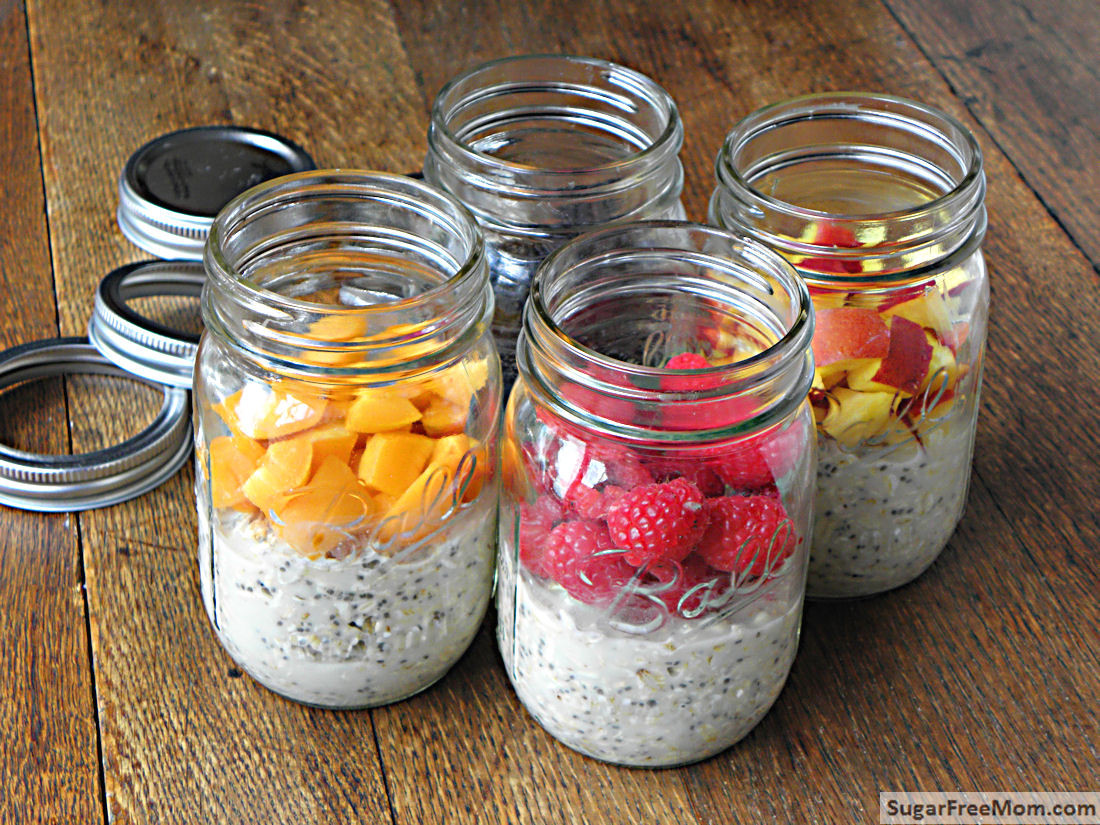 Dairy Free Overnight Oats
 No Bake Dairy Free Sugar Free Overnight Oats