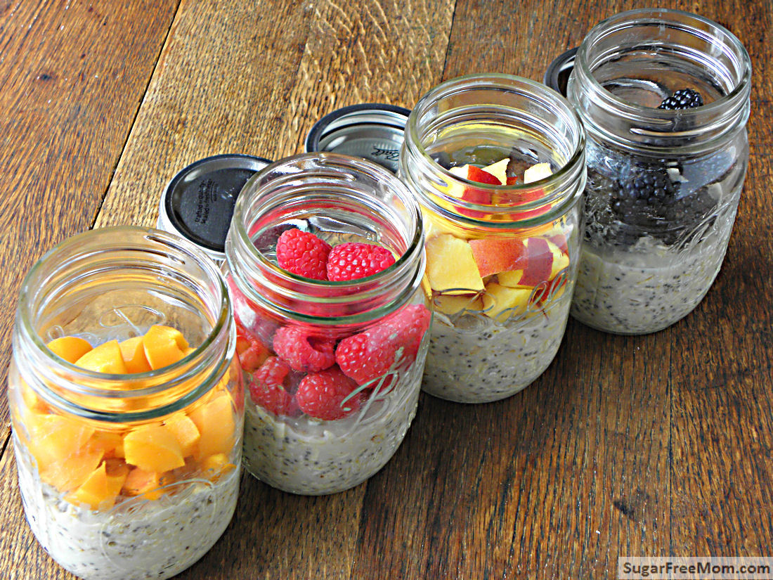 Dairy Free Overnight Oats
 No Bake Dairy Free Sugar Free Overnight Oats