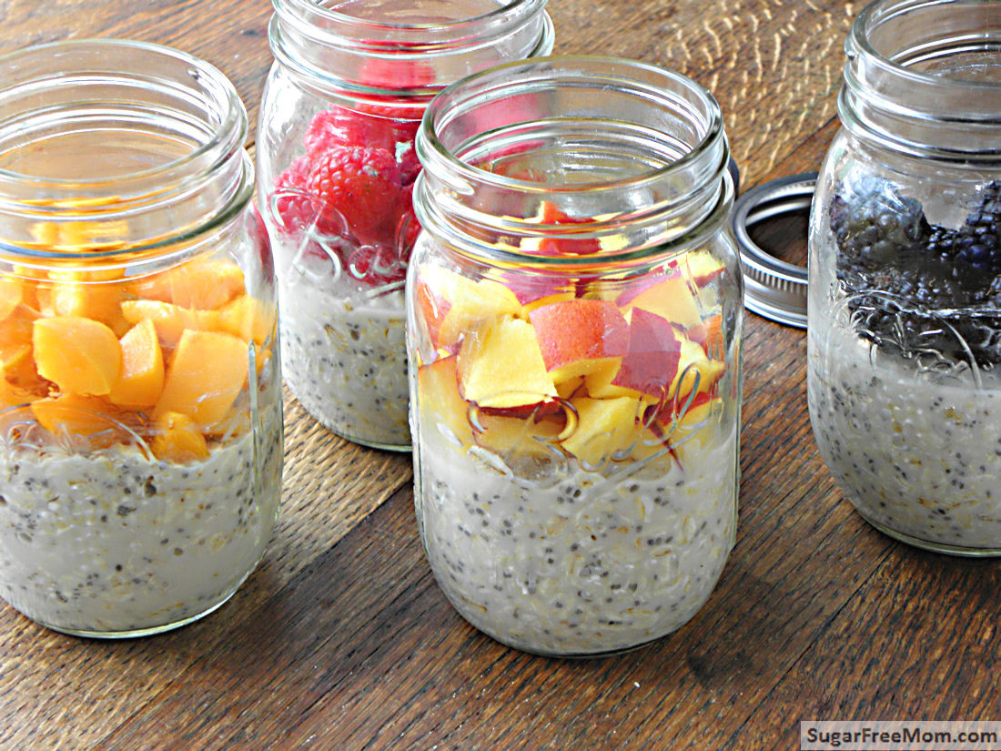 Dairy Free Overnight Oats
 No Bake Dairy Free Sugar Free Overnight Oats