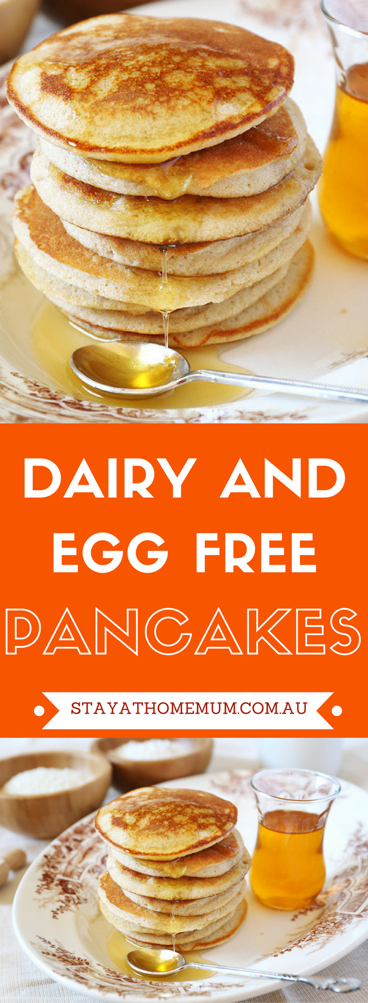 Dairy Free Pancakes
 Dairy and Egg Free Pancakes