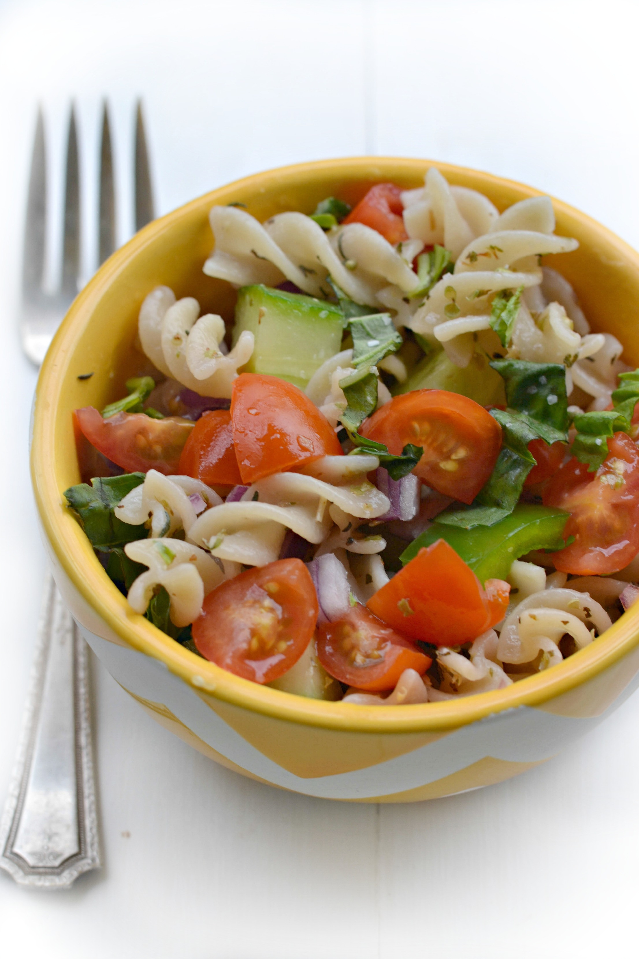 Dairy Free Pasta Salad
 Gluten Free Garden Pasta Salad Fork and Beans