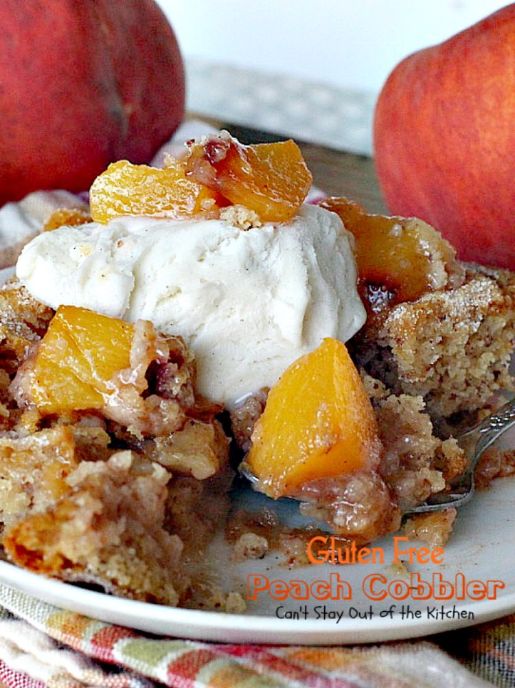 Dairy Free Peach Cobbler
 Gluten Free Peach Cobbler Can t Stay Out of the Kitchen