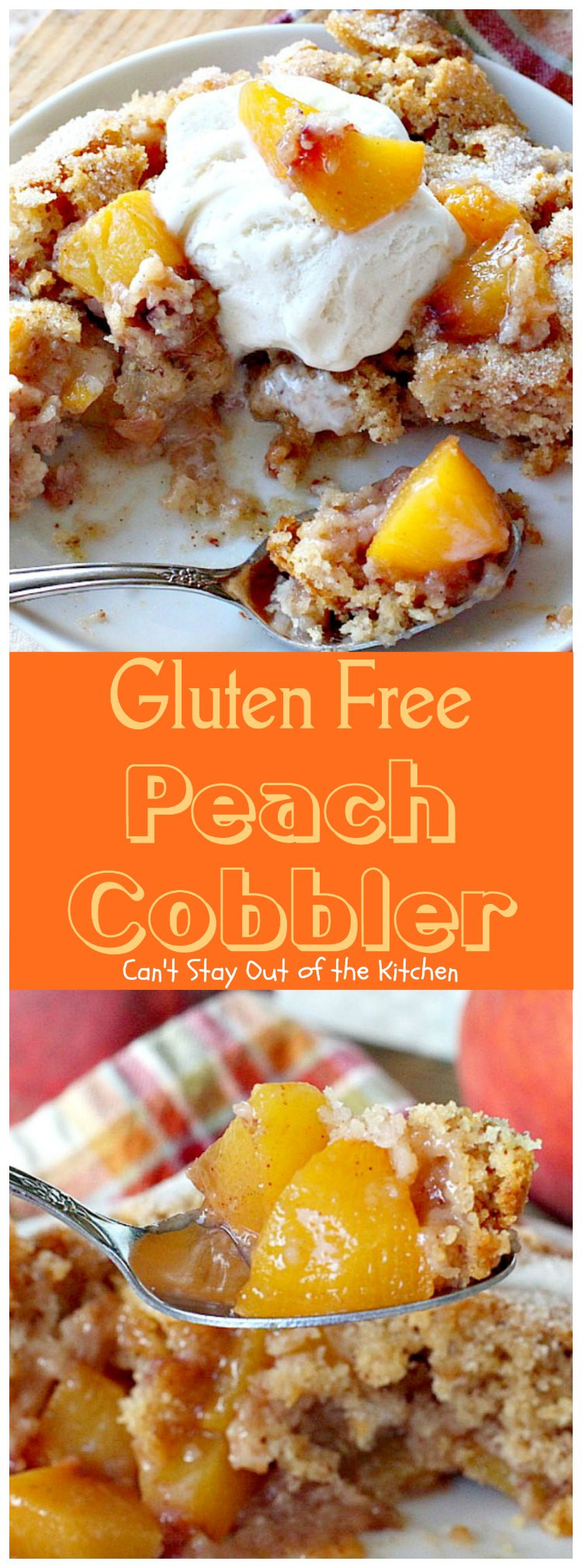 Dairy Free Peach Cobbler
 Gluten Free Peach Cobbler Can t Stay Out of the Kitchen