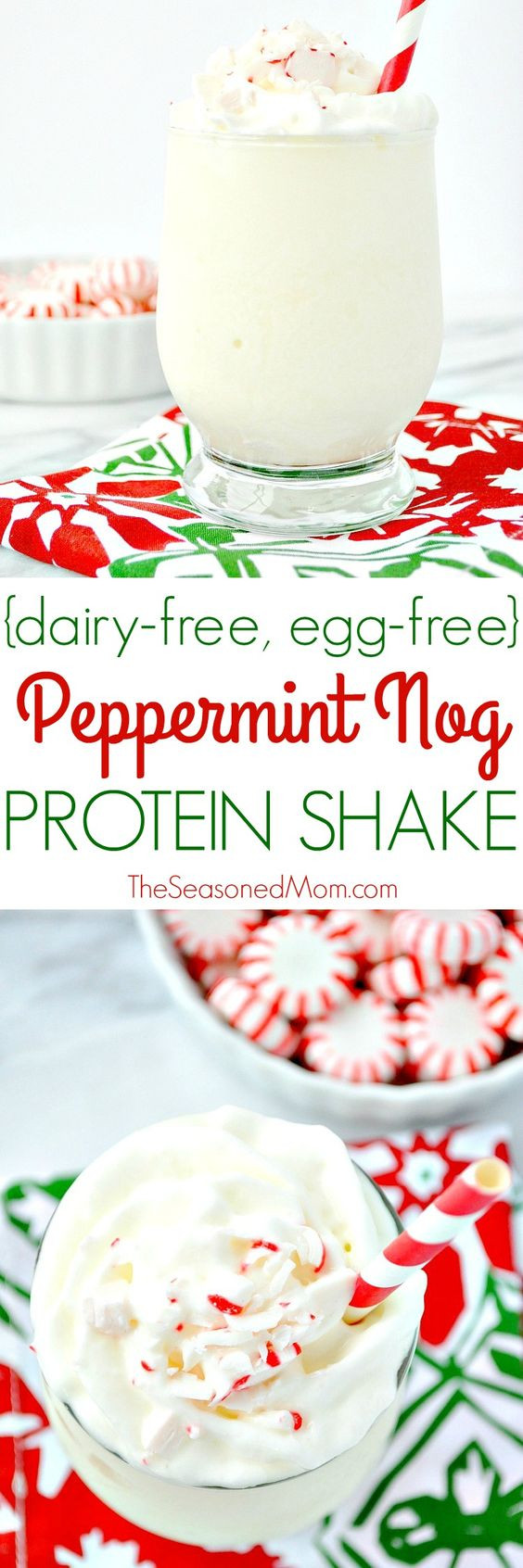 Dairy Free Protein Shake Recipes
 Peppermint Nog Protein Shake Recipe