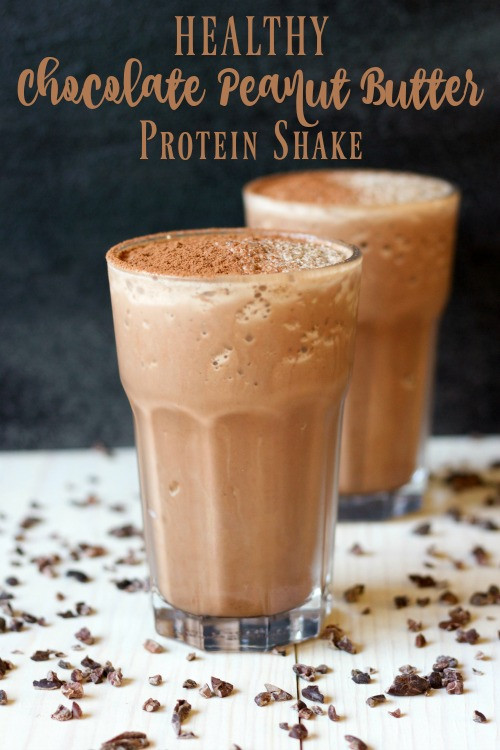 Dairy Free Protein Shake Recipes
 Healthy Chocolate Peanut Butter Protein Shake Dairy