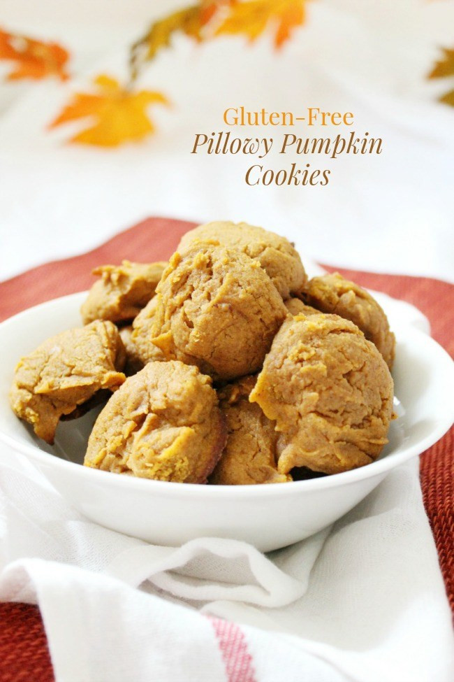 Dairy Free Pumpkin Cookies
 Gluten Free Pillowy Pumpkin Cookies