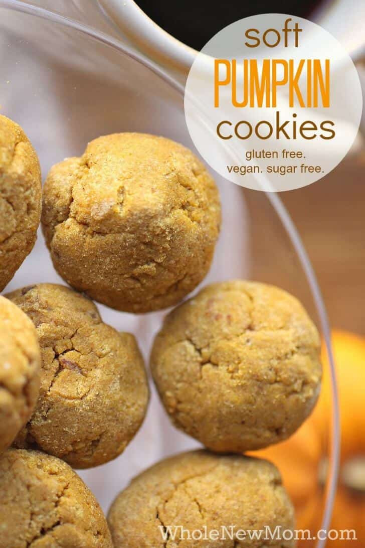 Dairy Free Pumpkin Cookies
 Soft Pumpkin Cookies gluten free vegan and sugar free