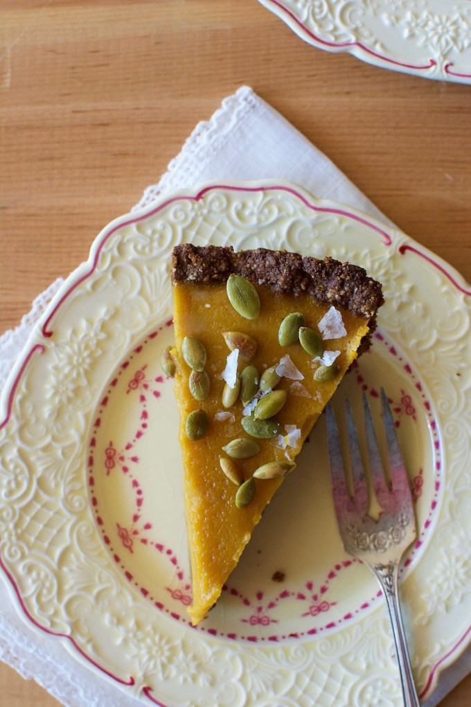 Dairy Free Pumpkin Pie
 Dairy Free Pumpkin Pie with Pepita Gingersnap Crust