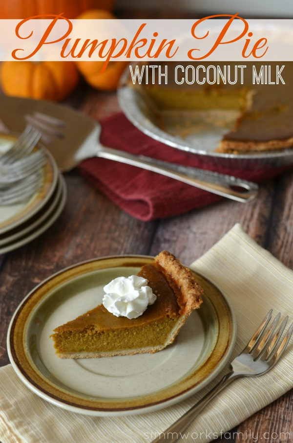 Dairy Free Pumpkin Pie Filling
 Pumpkin Pie with Coconut Milk Out of Evaporated Milk