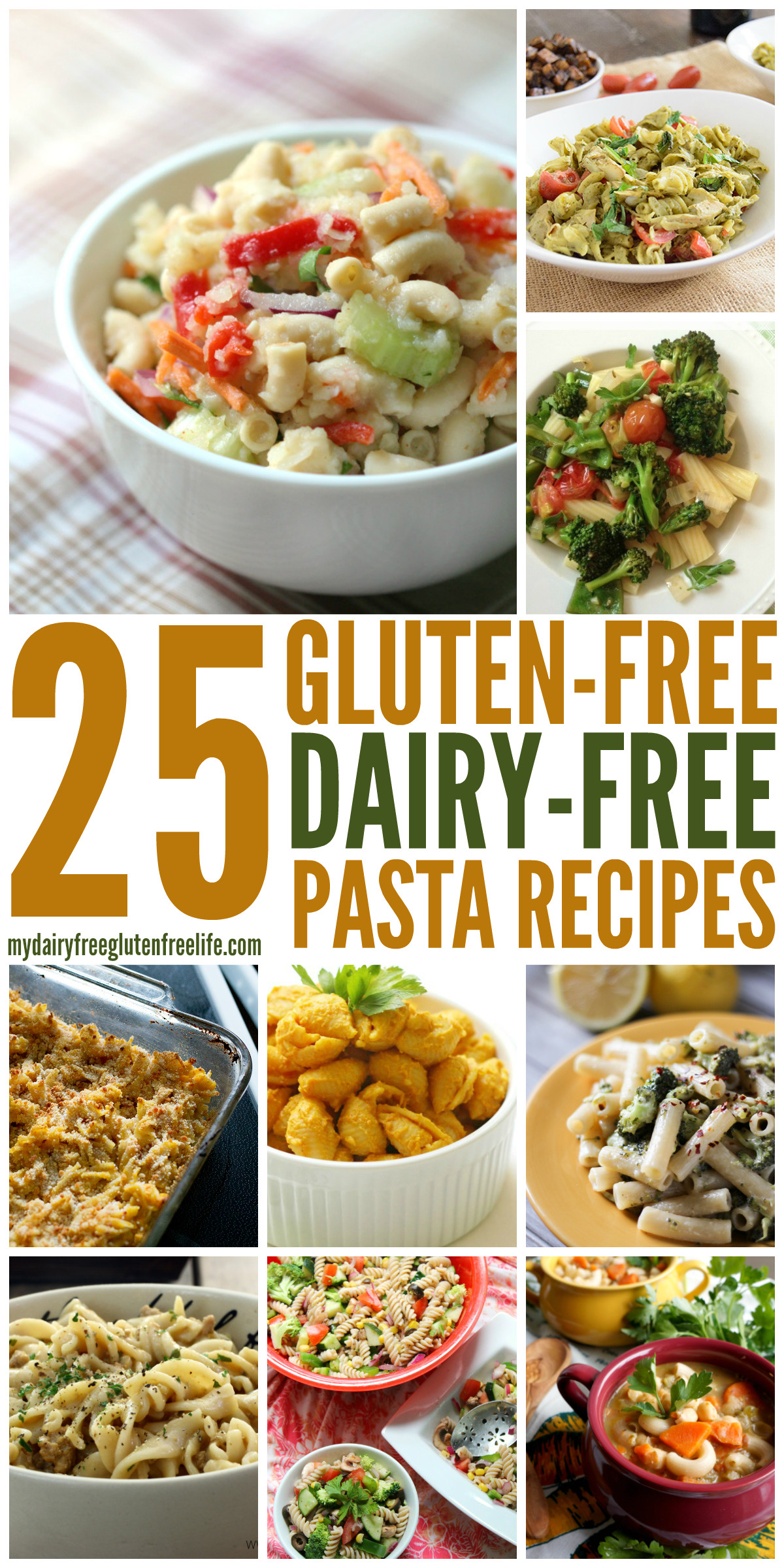 Dairy Free Recipes
 Gluten Free Pasta Dishes dairyfree My DairyFree