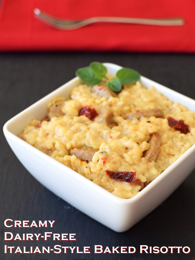 Dairy Free Risotto
 Creamy Dairy Free Baked Risotto Italian Style