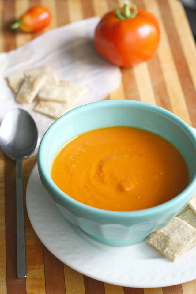 Dairy Free Soup Recipes
 Creamy Dairy Free Tomato Carrot Soup The Pretty Bee
