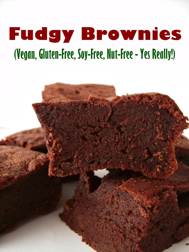 Dairy Free Soy Free Recipes
 Gluten Free Fudgy Vegan Brownies Recipe