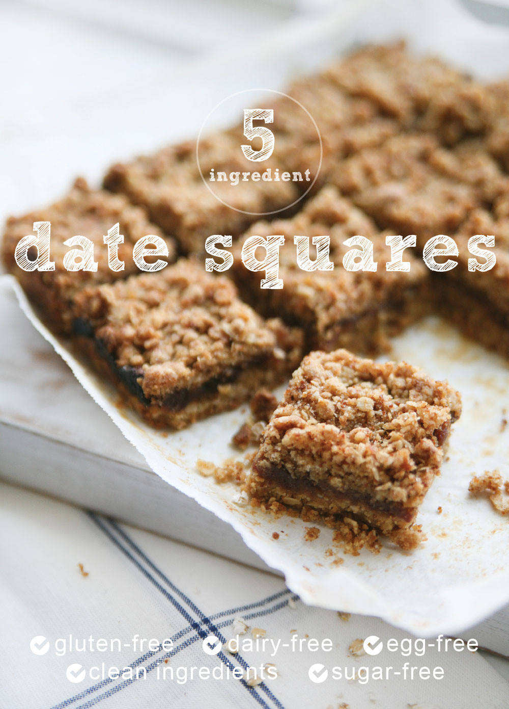 Dairy Free Soy Free Recipes
 5 Ingre nt Gluten free Healthy Date Squares Pure Ella