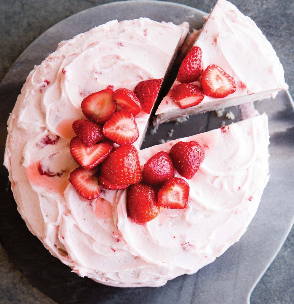 Dairy Free Strawberry Cake
 Strawberry Layer Cake with Dairy Free Whipped Icing