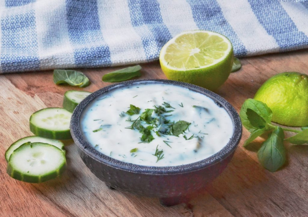 Dairy Free Tzatziki Sauce
 Dairy Free Tzatziki Sauce with Mint & Lime