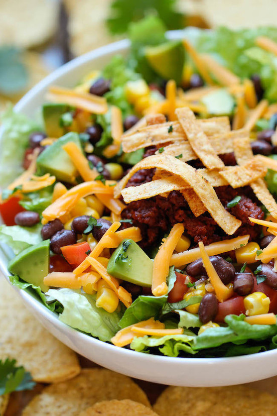 Delicious Healthy Salads
 Healthy Recipe Taco Salad Damn Delicious