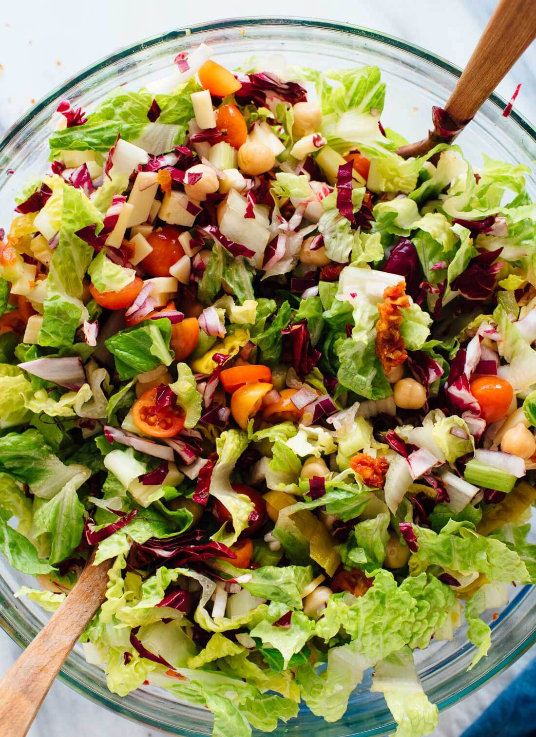 Delicious Healthy Salads
 Ve arian Italian Chopped Salad Cookie and Kate