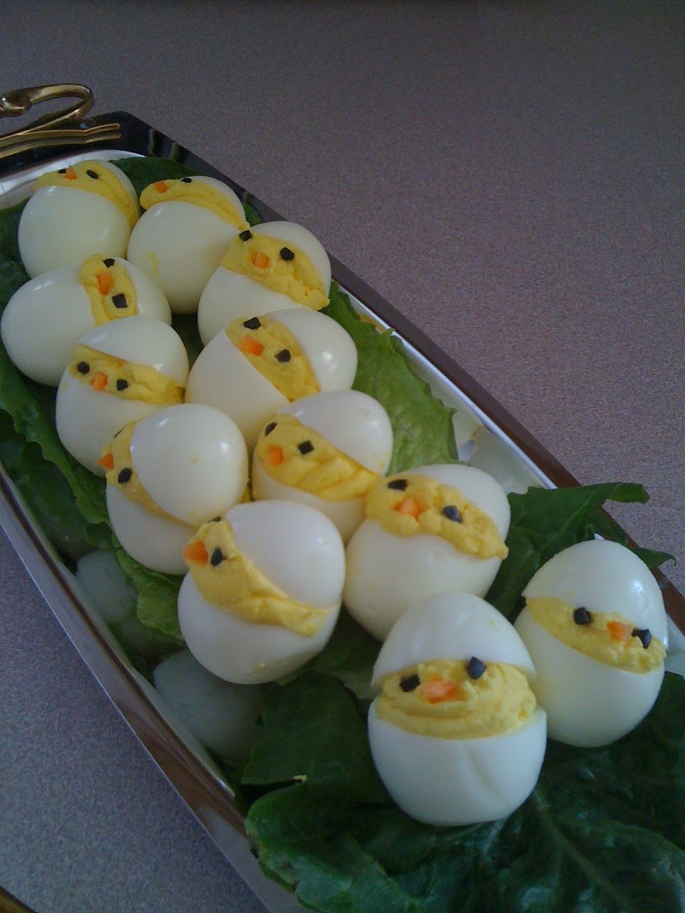 Deviled Eggs Easter Chicks
 Chickadee Deviled Eggs