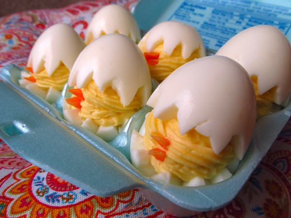 Deviled Eggs Easter Chicks
 Deviled Egg Chicks