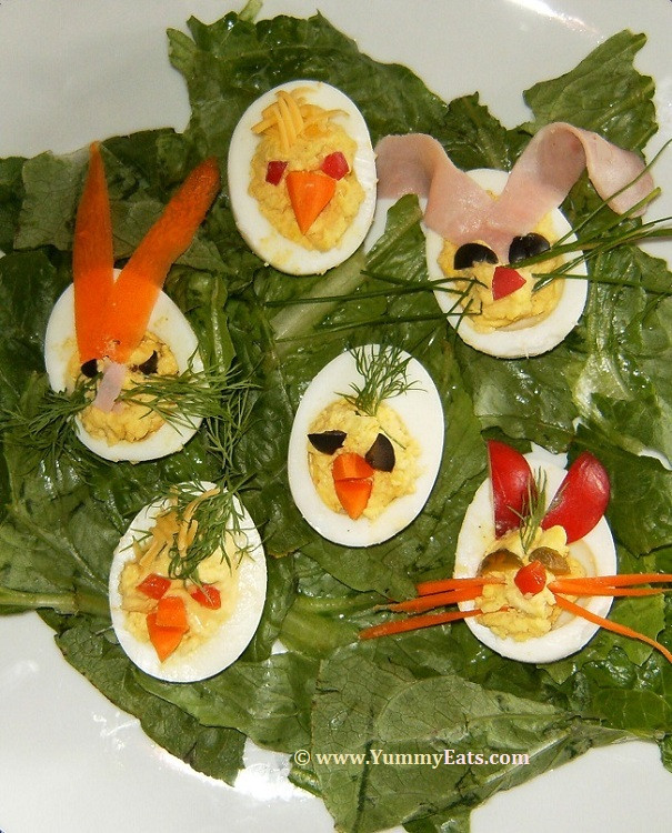 Deviled Eggs Easter
 easter bunny deviled eggs