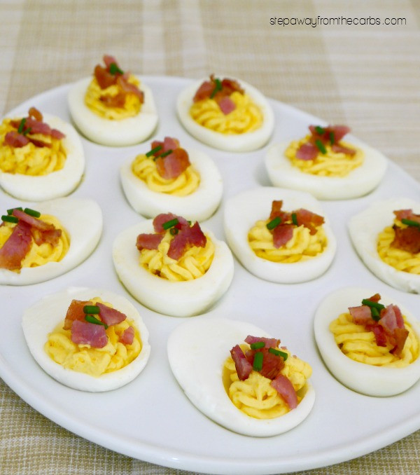 Deviled Eggs Low Carb
 Cream Cheese and Bacon Deviled Eggs Step Away From The Carbs