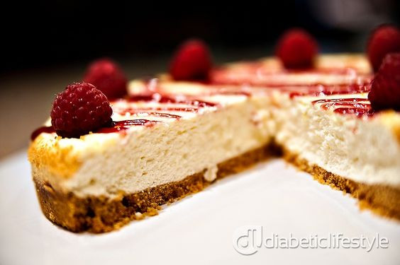Diabetic Desserts Easy
 Creamy Cheesecake with Fresh Raspberries