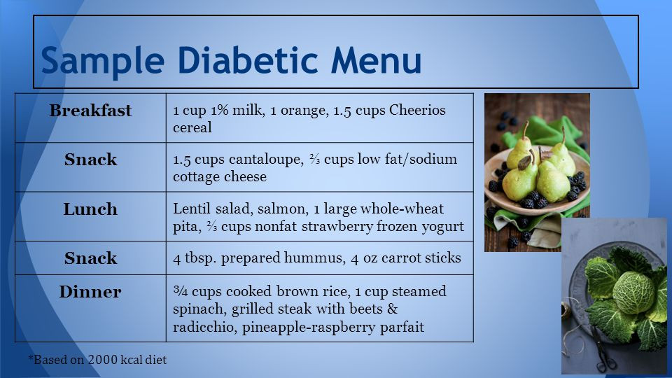 Diabetic Dinner Menu
 Case Study 15 Type 1 Diabetes Mellitus ppt video online