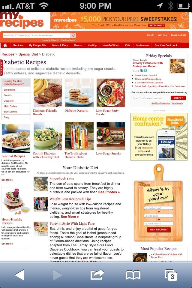Diabetic Menus And Recipes
 25 best ideas about Diabetic menu on Pinterest